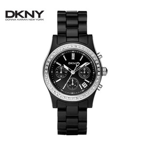 NY8166 DKNY 도나카란뉴욕 크로노 큐빅셋팅 여성시계